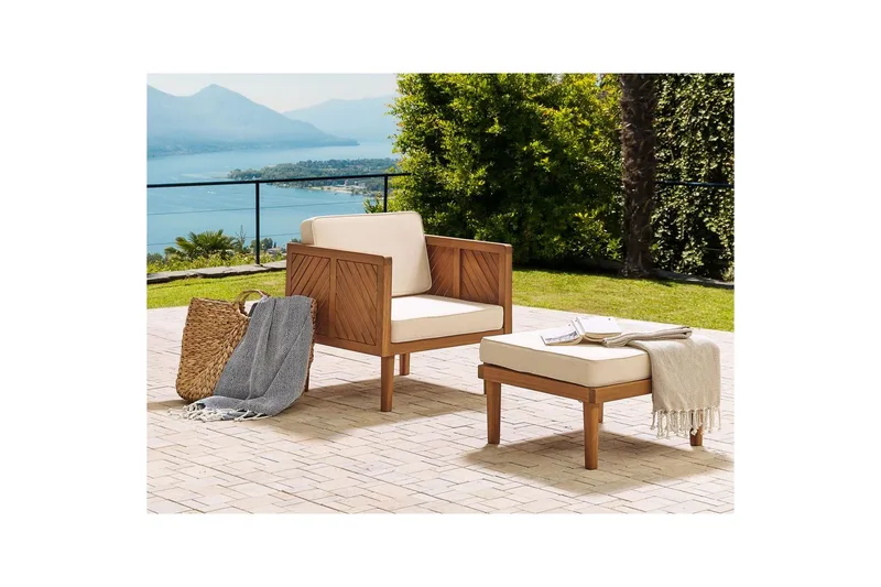 Trädgårdsstol Baratti - Utemöbler & utemiljö - Övrigt utemöbler - Moduler utesoffa - Fotpall & pall utomhus