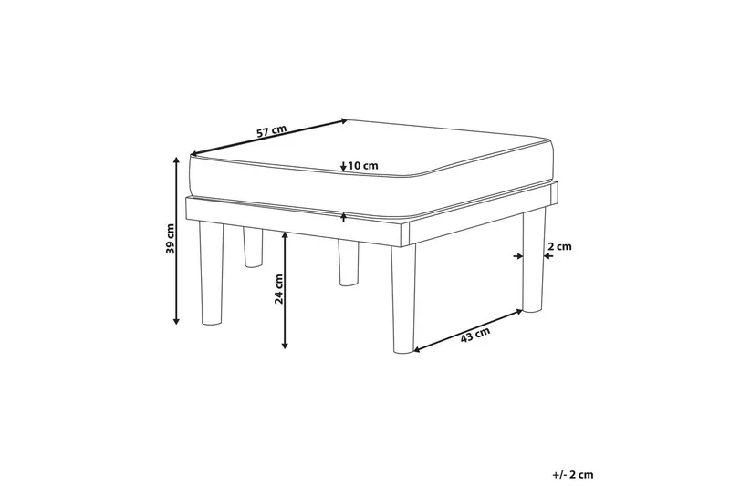 Trädgårdsstol Baratti - Utemöbler & utemiljö - Övrigt utemöbler - Moduler utesoffa - Fotpall & pall utomhus