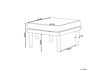 Trädgårdsstol Baratti - Utemöbler & utemiljö - Övrigt utemöbler - Moduler utesoffa - Fotpall & pall utomhus