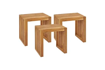 Trädgårdsstol set om 3 Bellano - Utemöbler & utemiljö - Övrigt utemöbler - Moduler utesoffa - Fotpall & pall utomhus