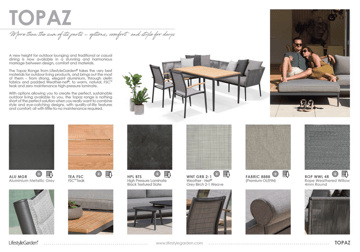 U-Soffa Utomhus TOPAZ 6-sits - magnesiumgrå - Utemöbler & utemiljö - Loungemöbler - Loungesoffor