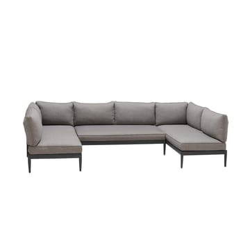 U-Soffa Utomhus TOPAZ 6-sits - magnesiumgrå - Utemöbler & utemiljö - Loungemöbler - Loungesoffor