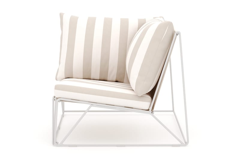 Usteryd hörnmodul utomhus - Beige/Striped - Utemöbler & utemiljö - Övrigt utemöbler - Moduler utesoffa