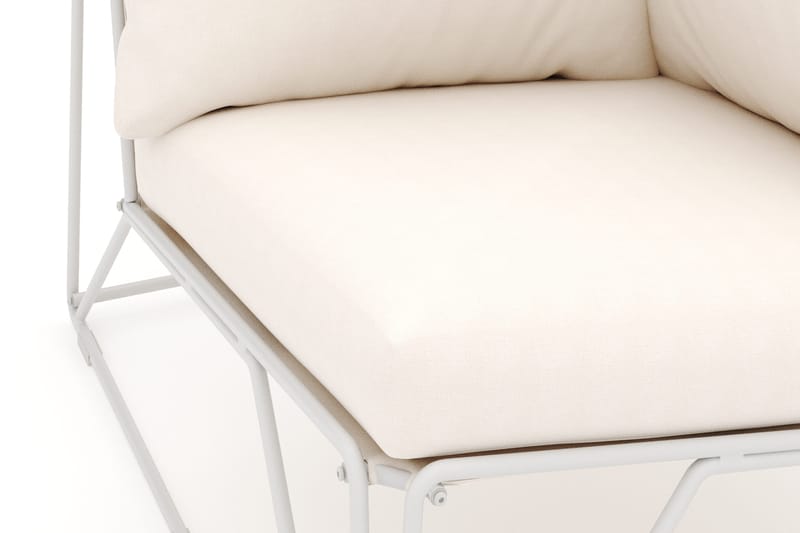 Usteryd hörnmodul utomhus i järn med vattenavisande dyna i beige - Beige - Utemöbler & utemiljö - Övrigt utemöbler - Moduler utesoffa