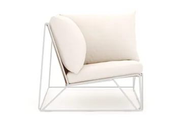 Usteryd hörnmodul utomhus i järn med vattenavisande dyna i beige - Beige - Utemöbler & utemiljö - Övrigt utemöbler - Moduler utesoffa