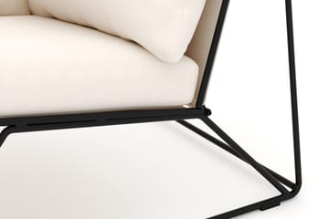 Usteryd hörnmodul utomhus i järn med vattenavisande dyna i beige - Svart - Utemöbler & utemiljö - Övrigt utemöbler - Moduler utesoffa