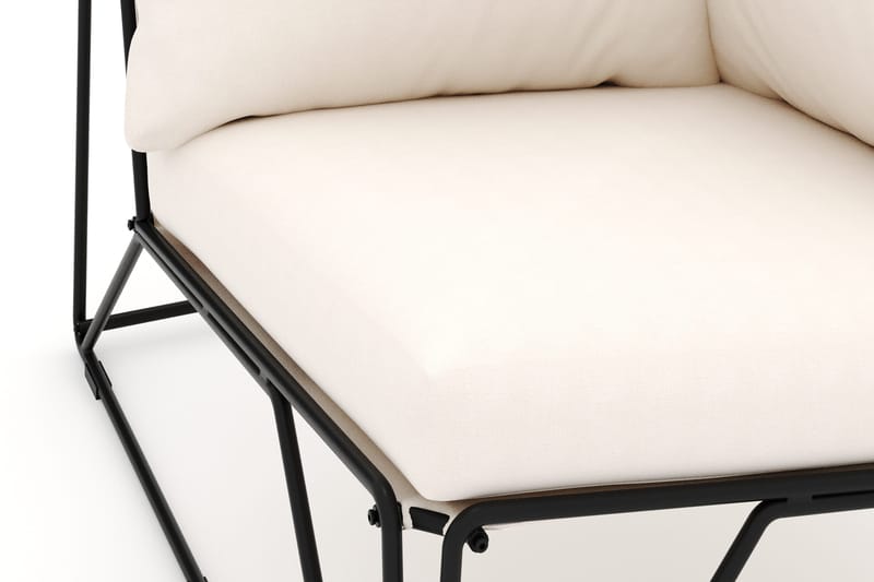 Usteryd hörnmodul utomhus - Svart/Beige - Utemöbler & utemiljö - Övrigt utemöbler - Moduler utesoffa