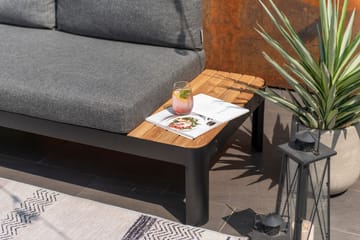 Utomhus modulsoffa Portals 3-sits - svart - Utemöbler & utemiljö - Loungemöbler - Loungesoffor