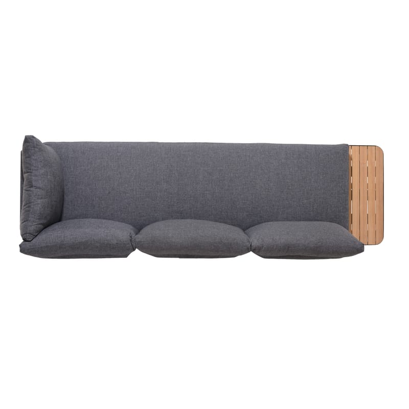 Utomhus modulsoffa Portals 3-sits - svart - Utemöbler & utemiljö - Loungemöbler - Loungesoffor