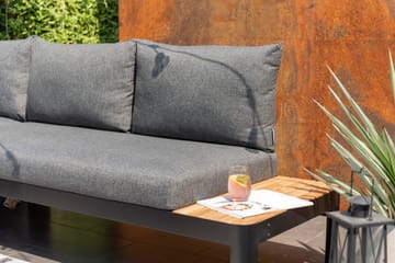 Utomhus modulsoffa Portals 3-sits - svart - Utemöbler & utemilj ö - Loungemöbler - Loungesoffor