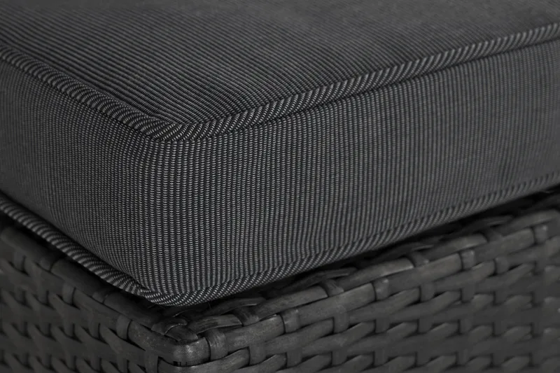 Wisconsin Premium Mittmodul utomhus i konstrotting - Svart - Utemöbler & utemiljö - Övrigt utemöbler - Moduler utesoffa - Mittmodul utesoffa