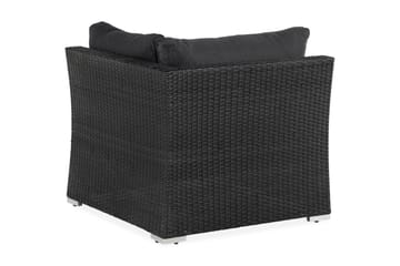 Wisconsin Premium Hörnmodul utomhus i konstrotting - Svart - Utemöbler & utemiljö - Övrigt utemöbler - Moduler utesoffa