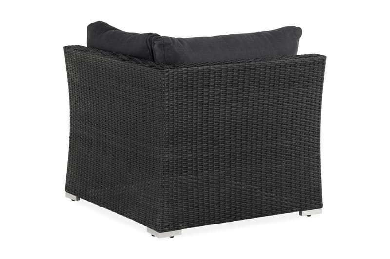 Wisconsin Premium Hörnmodul utomhus i konstrotting - Svart - Utemöbler & utemiljö - Övrigt utemöbler - Moduler utesoffa