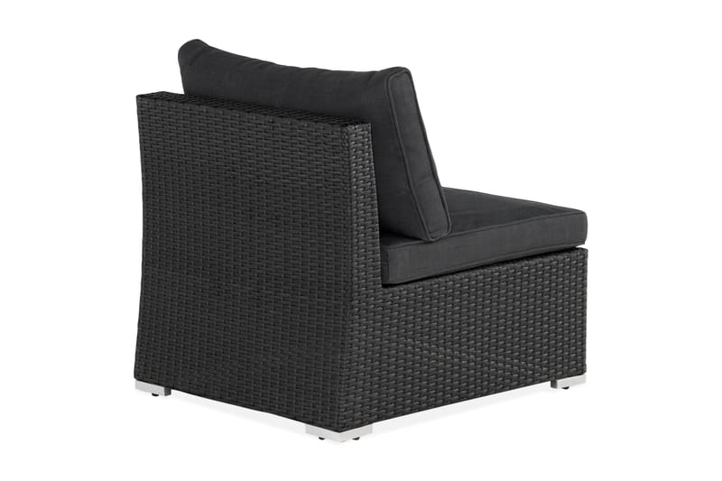 Wisconsin Premium Mittmodul utomhus i konstrotting - Svart - Utemöbler & utemiljö - Övrigt utemöbler - Moduler utesoffa - Mittmodul utesoffa