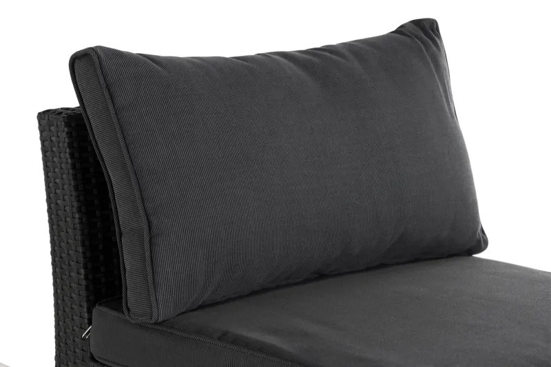 Wisconsin Premium Mittmodul utomhus i konstrotting - Svart - Utemöbler & utemiljö - Övrigt utemöbler - Moduler utesoffa - Mittmodul utesoffa