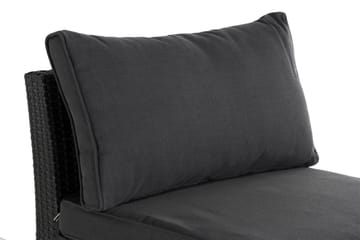 Wisconsin Premium Mittmodul utomhus i konstrotting - Svart - Utemöbler & utemiljö - Övrigt utemöbler - Moduler utesoffa - Mittmodul utesoffa