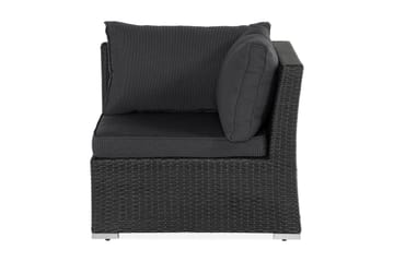 Wisconsin Premium Hörnmodul utomhus i konstrotting - Svart - Utemöbler & utemiljö - Övrigt utemöbler - Moduler utesoffa