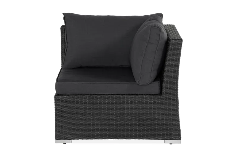 Wisconsin Premium Hörnmodul utomhus i konstrotting - Svart - Utemöbler & utemiljö - Övrigt utemöbler - Moduler utesoffa