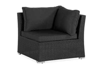 Wisconsin Premium Hörnmodul utomhus i konstrotting - Svart - Utemöbler & utemiljö - Övrigt utemöbler - Moduler utesoffa