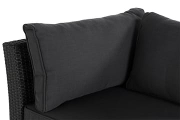 Wisconsin Premium Hörnmodul utomhus i konstrotting - Svart - Utemöbler & utemiljö - Övrigt utemöbler - Moduler utesoffa