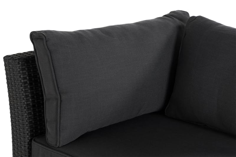 Wisconsin Premium Hörnmodul utomhus i konstrotting - Svart - Utemöbler & utemiljö - Övrigt utemöbler - Moduler utesoffa