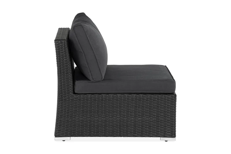 Wisconsin Premium Mittmodul utomhus i konstrotting - Svart - Utemöbler & utemiljö - Övrigt utemöbler - Moduler utesoffa - Mittmodul utesoffa