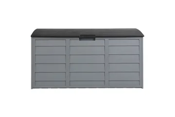 Låda Locarno Grå/svart - Grå/svart - Utemöbler & utemiljö - Utomhusförvaring - Dynförvaring - Dynbox & dynlåda