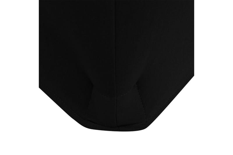 Bordsöverdrag stretch 2 st svart 183x76x74 cm - Svart - Överdrag utemöbler