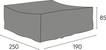 Hillerstorp Eskilstuna Möbelskydd 190x250 cm Grå - Hillerstorp - Utemöbler & utemiljö - Övrigt utemöbler - Möbelskydd - Överdrag utemöbler