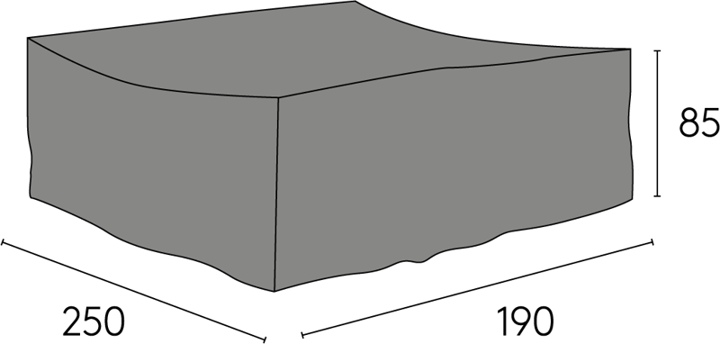 Hillerstorp Eskilstuna Möbelskydd 190x250 cm Grå - Hillerstorp - Utemöbler & utemiljö - Övrigt utemöbler - Möbelskydd - Överdrag utemöbler