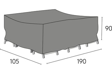 Hillerstorp Möbelskydd 105x190x90 cm Grå - Hillerstorp - Utemöbler & utemiljö - Övrigt utemöbler - Möbelskydd - Överdrag utemöbler