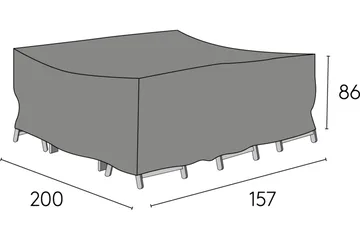 Hillerstorp Möbelskydd 200x157x86 cm Grå - Hillerstorp - Utemöbler & utemiljö - Övrigt utemöbler - Möbelskydd - Överdrag utemöbler