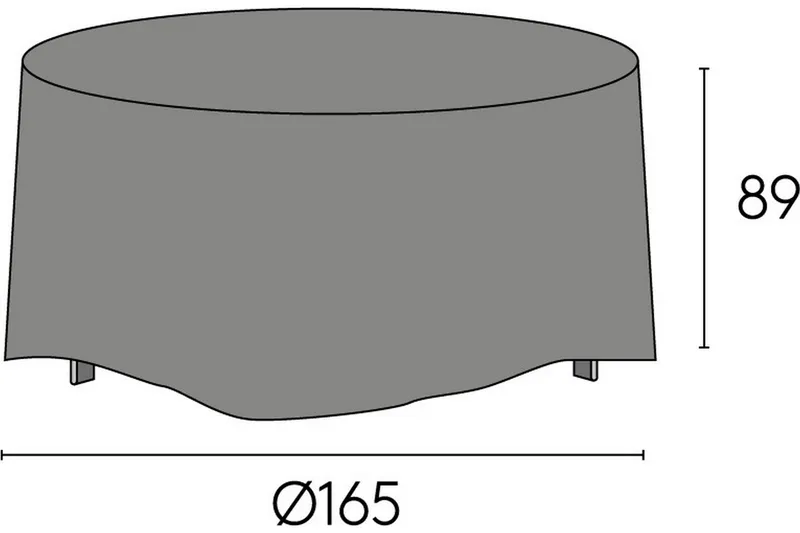 Hillerstorp Sandhamn Möbelskydd 165x89 cm Grå - Hillerstorp - Utemöbler & utemiljö - Övrigt utemöbler - Möbelskydd - Överdrag utemöbler