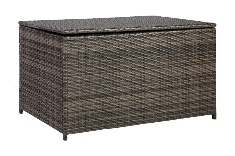 Kuddbox WICKER 122x52xH62cm brun