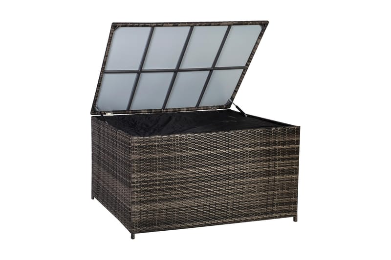 Kuddbox WICKER 140x80x65cm - Mörkbrun - Utemöbler & utemiljö - Övrigt utemöbler - Möbelskydd - Överdrag utemöbler