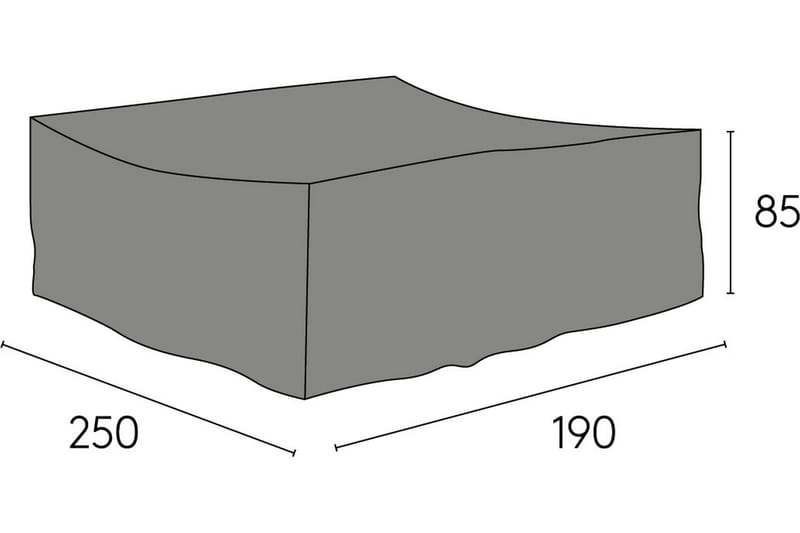 Möbelskydd Eskilstuna 190x250 cm Grå - Hillerstorp - Överdrag utemöbler