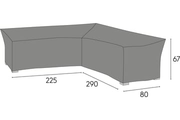 Möbelskydd Eskilstuna 80x290 cm Grå - Hillerstorp - Utemöbler & utemiljö - Övrigt utemöbler - Möbelskydd - Överdrag utemöbler