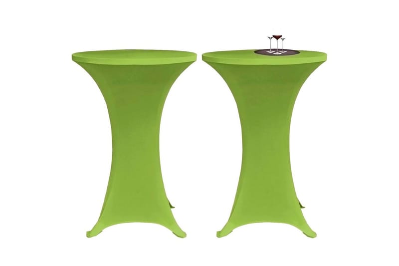 Elastiskt bordsöverdrag 2 st 80 cm grön - Grön - Överdrag utemöbler