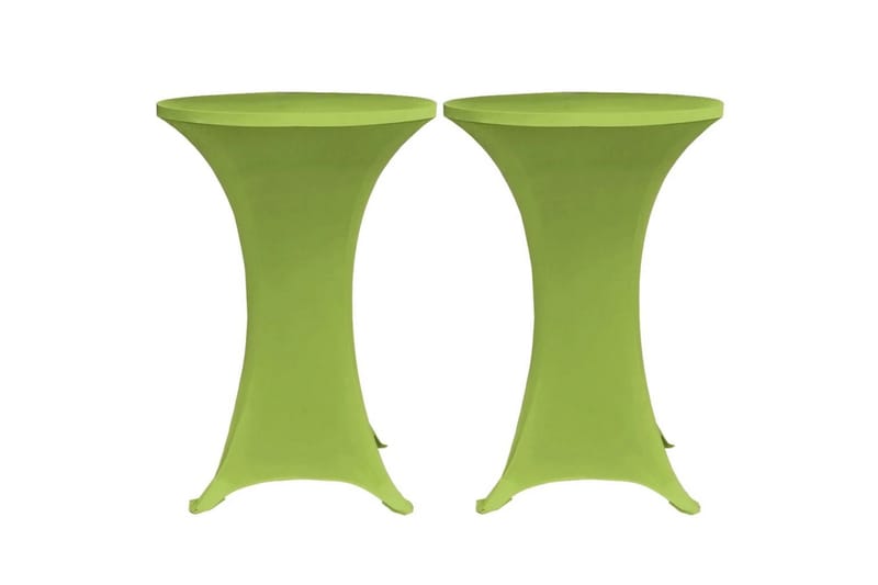 Elastiskt bordsöverdrag 2 st 80 cm grön - Grön - Överdrag utemöbler