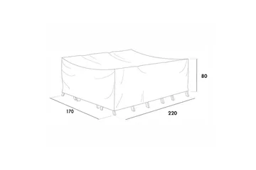 Möbelskydd Matgrupp Hillerstorp Hånger Låg Lerdala Grå - Utemöbler & utemiljö - Övrigt utemöbler - Möbelskydd - Överdrag utemöbler