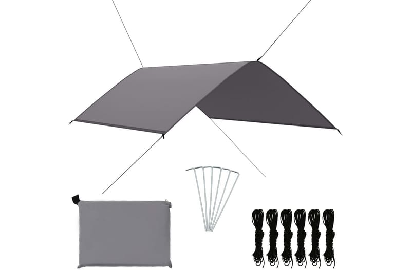 Tarp 3x2 m grå - Grå - Presenning