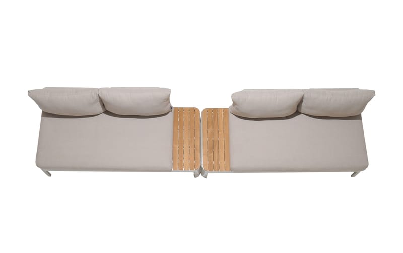 Modulset för utomhusbruk Portals 2x 2-sitssoffor - korallsand - Utemöbler & utemiljö - Loungemöbler - Loungeset & loungegrupp