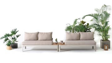 Modulset för utomhusbruk Portals 2x 2-sitssoffor - korallsand - Utemöbler & utemiljö - Loungemöbler - Loungeset & loungegrupp