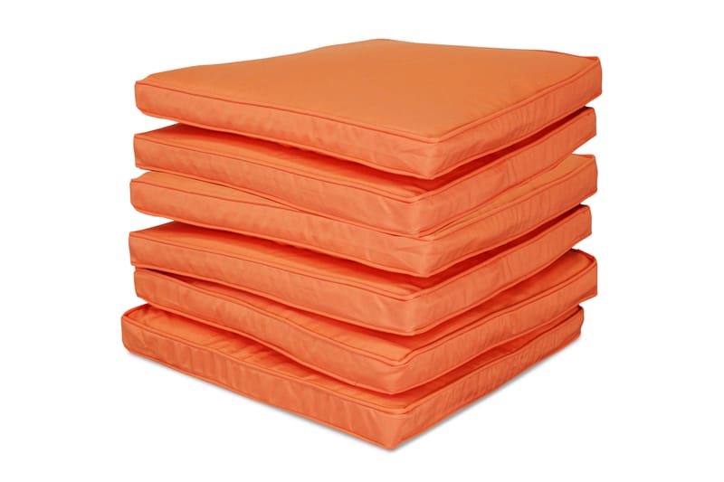 Klädsel till stolsdynor 6-pack - Orange - Utemöbler & utemiljö - Övrigt utemöbler - Tillbehör utemöbler - Klädselpaket utemöbler