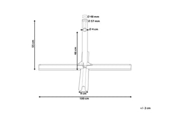 Parasollfot Bolu 100x100 cm - Svart - Utemöbler & utemiljö - Övrigt utemöbler - Tillbehör utemöbler - Parasollfot