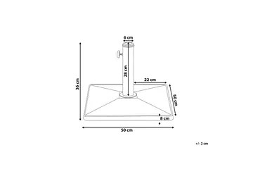 Concrete Parasollfot 50 cm - Svart - Utemöbler & utemiljö - Övrigt utemöbler - Tillbehör utemöbler - Parasollfot
