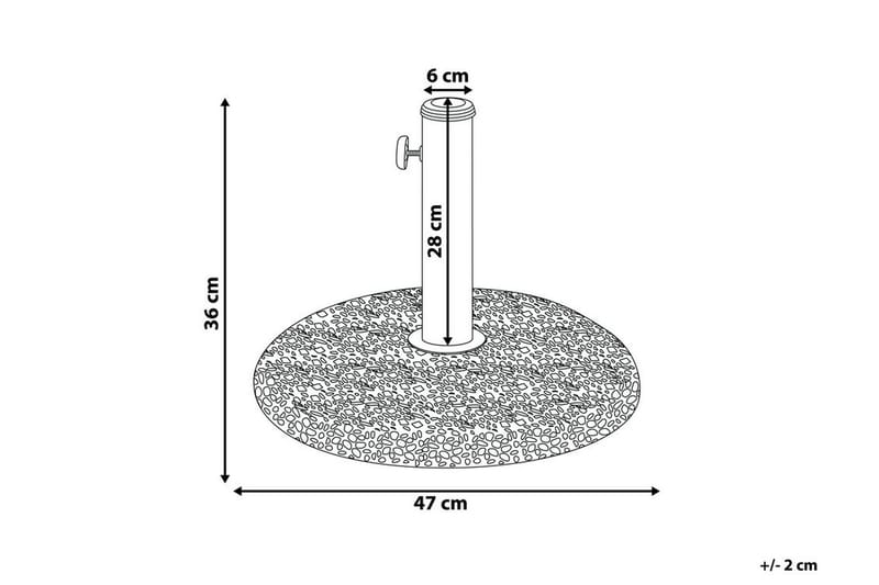 Concrete Parasollfot 47 cm - Vit - Utemöbler & utemiljö - Övrigt utemöbler - Tillbehör utemöbler - Parasollfot