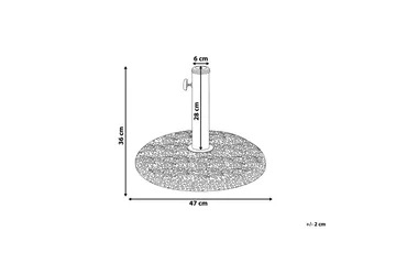Concrete Parasollfot 47 cm - Vit - Utemöbler & utemiljö - Övrigt utemöbler - Tillbehör utemöbler - Parasollfot