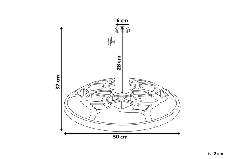 Concrete Parasollfot 50 cm - Svart - Utemöbler & utemiljö - Övrigt utemöbler - Tillbehör utemöbler - Parasollfot