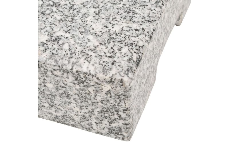 Parasollfot granit rektangulär 25 kg - Grå - Parasollfot